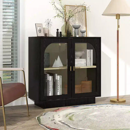 Buffet moderne avec 2 portes en acrylique, console pour cuisine, salon et entrée