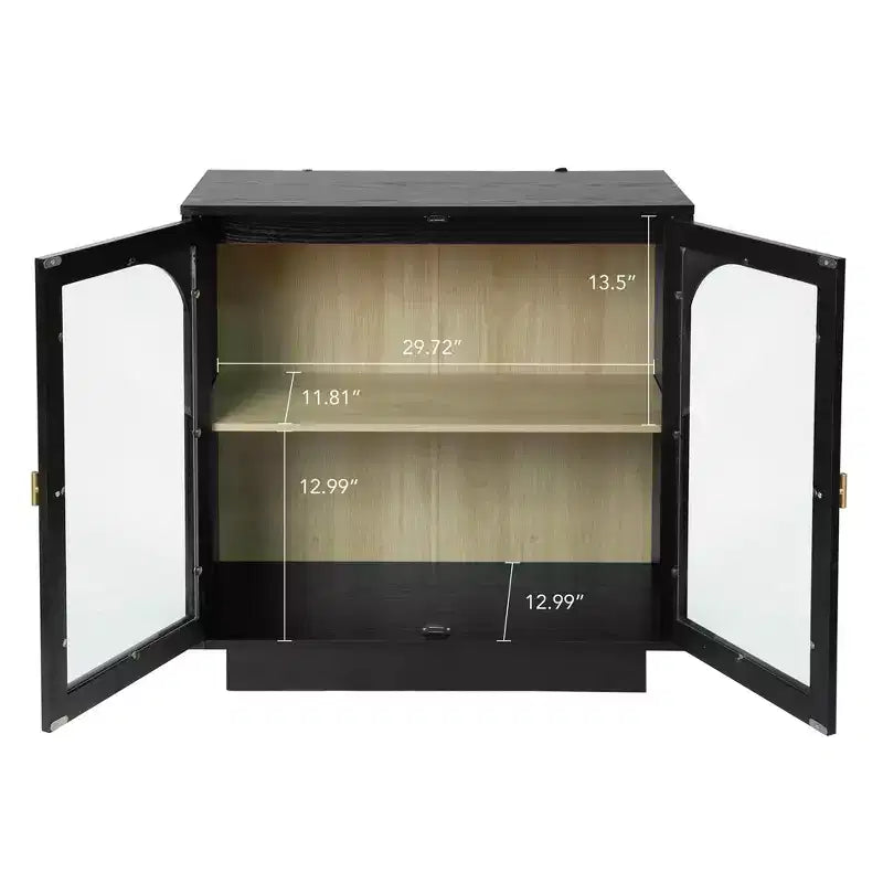 Buffet moderne avec 2 portes en acrylique, console pour cuisine, salon et entrée