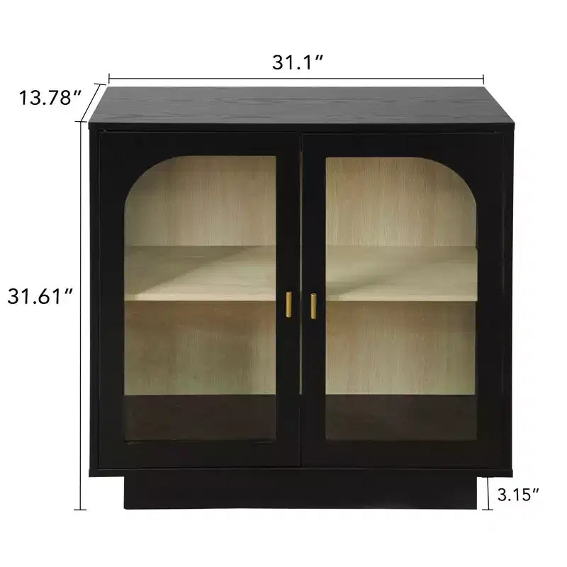 Buffet moderne avec 2 portes en acrylique, console pour cuisine, salon et entrée