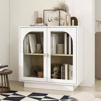 Buffet moderne avec 2 portes en acrylique, console pour cuisine, salon et entrée
