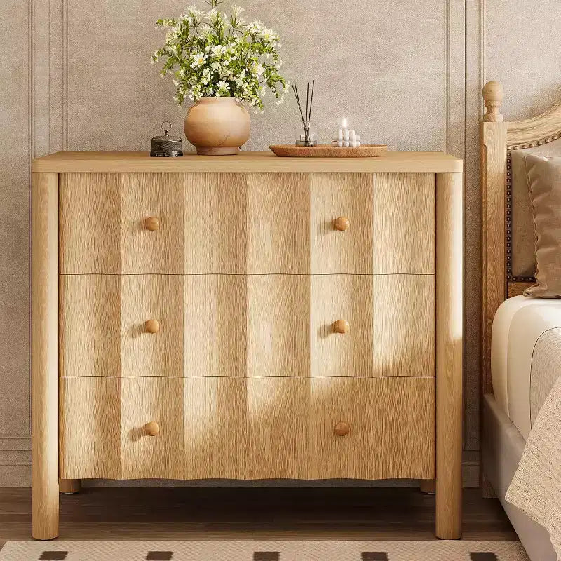 Table de chevet moderne 3 tiroirs de 80 cm, table de chevet et d'appoint surdimensionnée pour chambre ou salon