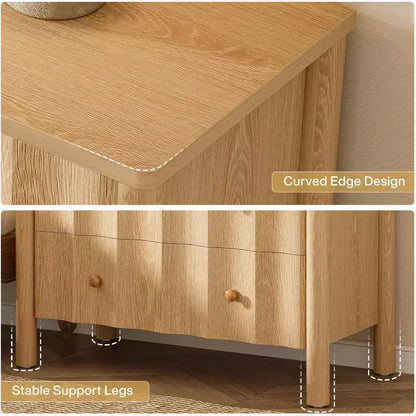 Table de chevet moderne 3 tiroirs de 80 cm, table de chevet et d'appoint surdimensionnée pour chambre ou salon