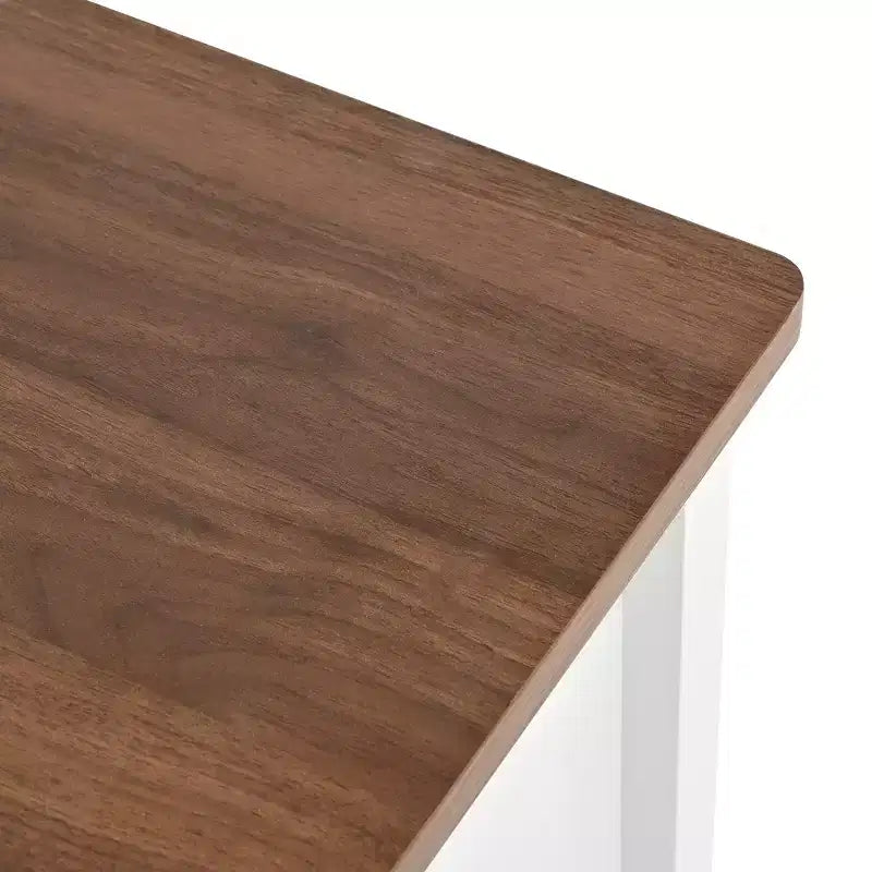 Meuble de rangement 5 tiroirs profonds pour salon et couloir, blanc