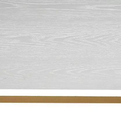 Table de console en bois et fer à 2 niveaux avec cadre en X, 78,2 x 35,1 x 76,2 cm, panneau blanc, cadre doré, pour entrée ou couloir