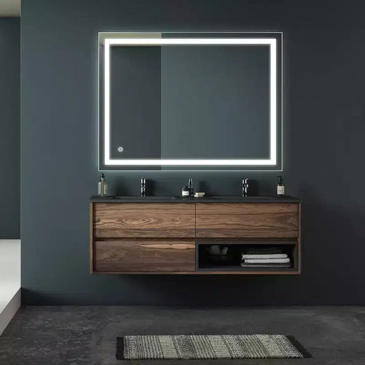 Acekool 32x24 Inch Bathroom Vanity Mirror with 3-Color Dimmable Touch, Anti-Fog, Wall Switch Control, Waterproof Rectangle Wall Mirror