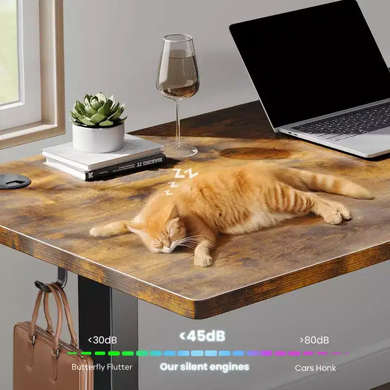 Bureau électrique assis-debout 160 cm avec écran tactile LED et préréglages de mémoire pour le bureau à domicile
