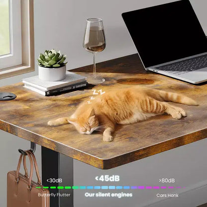 Bureau électrique assis-debout 160 cm avec écran tactile LED et préréglages de mémoire pour le bureau à domicile