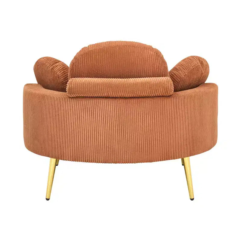 Canapé-lit moderne compact avec pouf de rangement intégré – Fauteuil rembourré pour salon